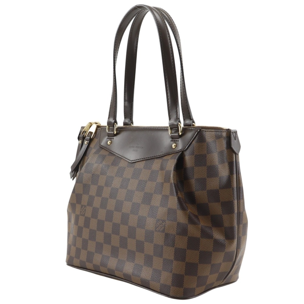 LOUIS VUITTON Brown Damier Canvas Tote Bag - Picture 2 of 16